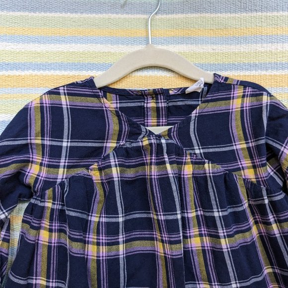 ⭐ GAP plaid flannel dress 3T - Picture 4 of 13